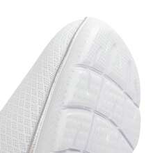 Skechers Women's Lightweight Casual Shoes, SPORT Women One-Piece Slip-On Athletic Sneakers, Soft Sole Walking Shoes 12980-WSL - White/Silver - View 11