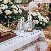[Free Shipping]12 Pcs Glass Holy Water Bottles 0.5 Floz Embossed Catholic Baptism Favor Chris 1tian Water Container Bulk For Guest Communion Chu 1rch Gift Wedding Decor(Silver,Virgin Mary Devotional) - 聖母瑪利亞虔誠聖母瑪利亞虔誠 - 查看 7