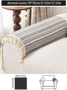 1pc All-Season Luxury Chenille Sofa Cushion Cover, Modern Minimalist Fashion Dust-Proof Anti-Slip Sofa Seat Pad, Washable, Suitable For Bedroom, Office, Living Room Combination, L-Shaped And 1/2/3/4-Seat Sofa - Light Grey - View 19