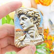 1pc Colorful Resin Fridge Magnet, Italy Travel Souvenir Florence, Milan, Venice, Dolomites, Sicily, Amalfi Lemon, Alberobello Art Decor For Refrigerator, Whiteboard, Cabinet, Dishwasher, Kitchen, Home, Valentine's Day Gift, Friends & Family, Historical Culture, Personalized Creative Cartoon Stationery Decoration, Shop Display - Multicolor - View 20