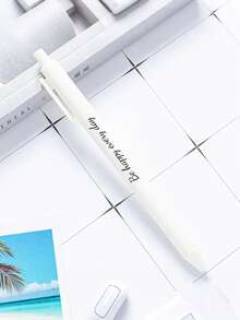 Customized Text/Logo Retractable Metal Pen, Creative Stationery Electroplated Ballpoint Pen, Promotional Gift Pen - Multicolor - View 26