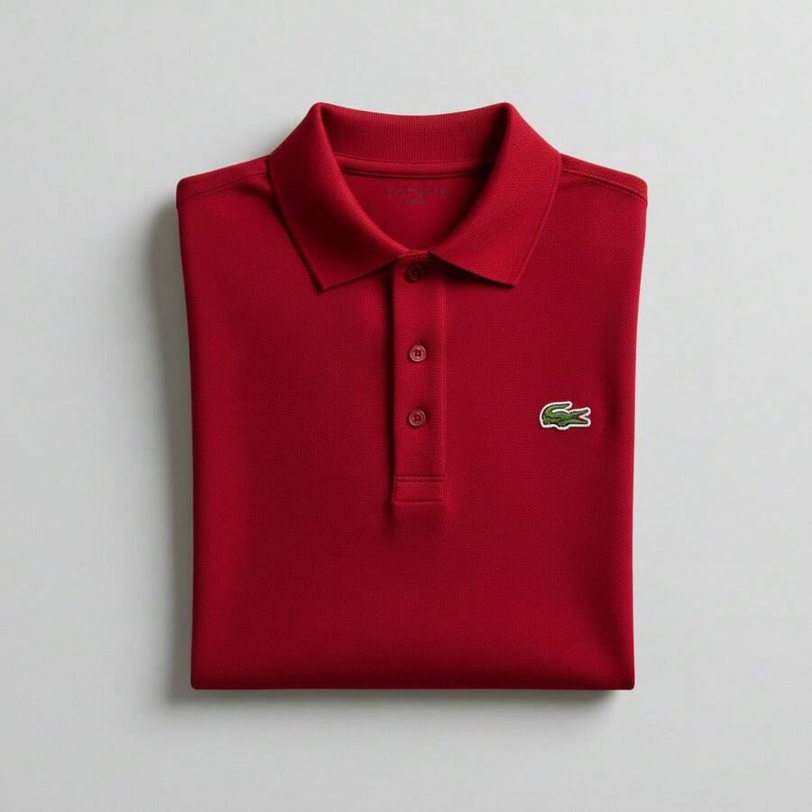 Men's Short-Sleeve Piqué Polo Shirt - Buaya Merah - View 1