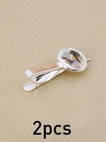 LICVIC Customized Tie Clip, Personalized Men's Tie Clip, Customizable Photo Men's Accessories, Men's Suit Accessories, Creative Men's Gifts, Customizable Image And Text Family Gifts, Valentine's Day Gifts, Birthday Gifts, Groomsman Gifts, Fashion, Couple Gifts, Friend Gifts - Style a - View 9