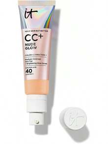 ¡RecomendadoIt Cosmetics CC Cream Nude Glow con Protector Solar FPS 40 + Suero Iluminador – Base de maquillaje con Niacinamida, Ácido Hialurónico, Cobertura Alta, Acabado Luminoso Natural, 32 ml¡Top de Temporada - Bronceado medio - Ver 13