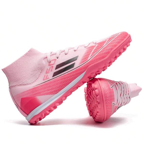 男士足球鞋、男孩女孩训练足球鞋适用于室内外实心和人造草坪场地。