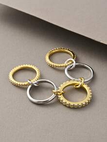 多层环扣戒指，优雅奢华戒指，适合日常佩戴、约会、派对和送礼，夏季佳品 - 彩色 - 查看 3