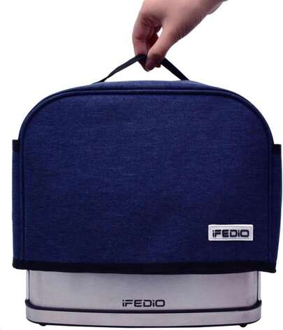 2 Slice Toaster Cover,Small Appliance Toaster Cover With Pockets For Kitchen,Washable And Dust Protection,Blue