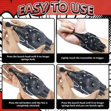 Legends Fully Automatic Peripheral Spider Web Shooter Spider Web Rope Device Laser Version Toy Gift - Black - View 4