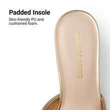 Women Chunky Low Heel Mule Sandals, Comfortable Square Open Toe Slide Sandals Slip On, Versatile Minimalist Chunky Heel Sandals For Summer Spring Casual Wearing - Vàng - Xem 8