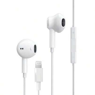 Lightning Wired Earphones - High Fidelity Sound Quality, Built-In Microphone And Remote Control, Compatible With Iphone, Compatible With And Other Apple Devices With Lightning Port, Compatible With Iphone 14/13/12/11/XR/XS/X/8/SE/Pro/Pro Max, Supports All IOS Systems