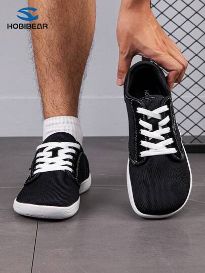 HOBIBEAR Zapatos minimalistas de caja de punta ancha, zapatos transpirables y cómodos para correr y caminar al aire libre, unisex