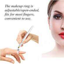 100pcs Tattoo Ink Cups, Disposable Plastic Ring Cups, Tattoo Ring Cups, Semi-Permanent Makeup Paint Cups, Eyelash Glue Stands, Embroidery Paint Rings, Professional Tattoo Makeup Accessories, Tattoo Artist Supplies - White - View 5