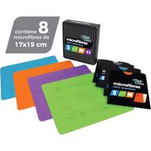 ¡Recomendado Opticlear!®| Paños de Limpieza de Lentes Ultra Premium| Paquete de 8| Medidas: 19x17cm| Limpia tus Lentes Sin Rayones| Lentes, Cámaras, Auriculares VR/AR, Pantallas| Colores: Morado (2), Verde (2), Azúl (2), Naranja (2)¡Top de Temporada - 1 - Ver 3