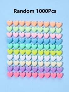 15mm マット アクリル ペンタグラム ビーズ 100/200/500/1000個入り、DIYブレスレットとネックレス作り、知的発達を促す教育用ビーズ - マルチカラー - チェックする 29