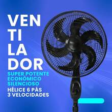 Ventilador de Coluna Turbo Power 110V – Vento Forte, 3 Velocidades, Silencioso e Super Potente para Casa ou Escritório - Ventilador de chão - 110V - Visão 8