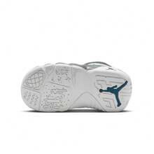Toddler's Jordan 9 Retro White/French Blue-Flint Grey (401812 100) - White - View 6