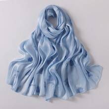 Dreamy Collection Lightweight, Breathable, Sheer Organza Hijab Shawl For Muslim Women, Modest Fashion For Spring/Summer - Multicolor - View 17