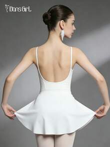 DonsGirl 1 chiếc váy ballet nữ màu trắng, dáng cong, nâng mông, thích hợp cho mùa xuân. - trắng - Xem 9