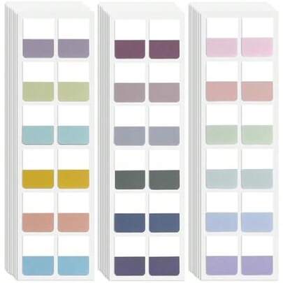 Potanro Sticky Tabs 360 PCS Book Tabs Book Annotation Kit 18 Colors Index Stickers For Books Page Bookmarks Office Supplies