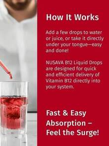 (2 Pack) Vitamin B12 And B6 Liquid Drops, B12 Sublingual Vitamin B Complex - B 12 Vitamin 5000mcg - B12 Methylcobalamin For Energy, Brain, And Heart Support With 27,200 Mcg, Raspberry, 80 Servings - Gói 2 - Xem 7
