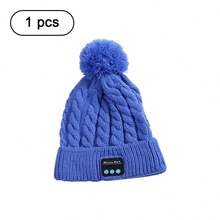 保暖无线针织帽，可拆卸，超长续航，低延迟，高清通话，立体声音乐帽 - 彩色 - 查看 11