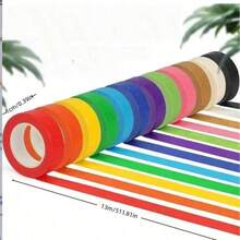 Cinta decorativa arcoíris, papelería DIY, estilo de dibujos animados, linda, creativa, divertida, impermeable, pegatinas de caramelos, pegatinas para teléfonos, adecuada para decoración de diarios, materiales de collage, scrapbooking, cuadernos, manualidades, útiles escolares, oficina, aula y uso doméstico, artículos de invierno, Día Nacional de Arabia Saudita, Año Nuevo, San Valentín, cumpleaños, festivales, regalos para novios, novias, adultos - Versión arcoíris - Ver 4