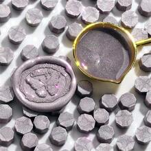 100颗带闪光的蜡封珠，适用于蜡封印章，是婚礼请柬、信封、信件、DIY工艺品和礼品包装的经典装饰。 - 100 PCS 珠光蠟粒 - 查看 13