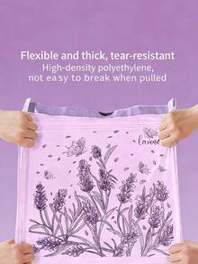 Lavender Scented Tear-Free Trash Bags, Thick Household Garbage Bags With Drawstring, Extra Large Leak-Proof Plastic Trash Bags For Kitchen, Bathroom, Bedroom, Living Room And Outdoor Use - Easy To Carry - Lavender Version - View 4