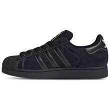 Adidas Superstar II Black White Men's Casual Sneakers Lifestyle Shoes JI3538 | Retro Heritage Style, Timeless Silhouette - 核心黑 - 查看 1