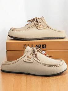 2026新款男士乐福鞋，柔软舒适，一脚蹬设计，软底软麂皮莫卡辛鞋，休闲驾车鞋，复古百搭男士船鞋 - 米色 - 查看 8