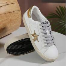 GONR Giày lười thể thao phong cách retro, cỡ lớn (lớn hơn 1/2 size), đế trong thoáng khí giúp tăng chiều cao 2cm, đế mỏng thoải mái, giày nhẹ unisex. Đế trong được làm từ chất liệu thoáng khí giúp giảm thiểu mùi hôi chân do mồ hôi gây ra. - sao kim trắng - Xem 7