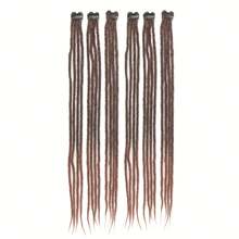 6 lọn tóc nối kiểu dreadlock kẹp, dài 24 inch, chất liệu tổng hợp, mềm mại, làm thủ công, dành cho nữ. - Nhiều màu - Xem 12