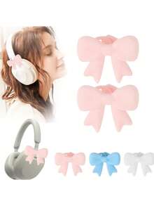 1 Cặp phụ kiện tai nghe hình nơ bằng silicon, phụ kiện trang trí tai nghe hình nơ dễ thương, kẹp tai nghe điệu đà, thích hợp cho sinh nhật, ngày lễ, văn phòng tại nhà, du lịch hàng ngày, quà tặng sinh nhật lý tưởng, quà tặng ngày Valentine, quà tặng tiệc tùng, quà cưới. - Cây cung - Xem 4