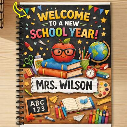 1pc Customized Personalized Notebook, Solid Color Inner Pages Notepad, Customizable Diary, Support Name/Logo/Text/Image Customization, Double-Sided Lined Notebook, Cute Diary Suitable For Work, Business, School, Meetings, Travelers, Back To School, Ideal Gift For Women/Men