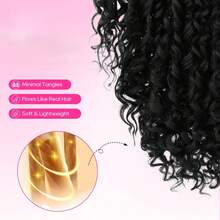 18 Inch Wavy Curly Ponytail Clip-In Hair Extensions, Natural Soft Synthetic Ponytail Hair Piece For Women - Multicolor - View 7
