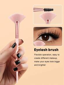 23PCS Makeup Tools Set Including:20PCS Makeup Brush Set+1pc Flannelette Bag+2PCS Makeup Sponges - Multicolor - View 3