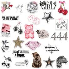 50pcs Silver Lucky Stickers, Aesthetic Stickers, Y2K Stickers, Y2K Core Stickers, Y2K Gifts, Retro Stickers, 90s Stickers, Waterproof Vinyl Stickers Suitable For Envelopes, Water Bottles, Computers, Laptops, Phones, Luggage, Notebooks, Fridges - D - View 5