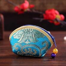MIAO JIN 20Pcs Silk Coin Purse Zipper Purse Embroidery Sugar Jewelry Bag Lipstick Container Coin Wallet Gift Bag-3645 - 20 PCS - View 6