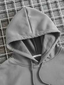 Moletom Premium canguru  irverno Passáros - Cinza - Visão 4