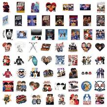 61PCS Heated Rivalry Stickers Aesthetics Stickers Scrapbooking, Diary, Laptop, Bumper, Skateboard, Water Bottle, Computer, Phone Greeting Cards, Photo Albums, Furniture, Stickers - Multicolor - View 4