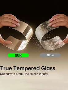 2pcs - Ultra-Clear Tempered Glass Screen Protector, Compatible With IPhone 17 Pro Max/17/16 Pro Max/16 Pro/16 Plus/16E/16/15 Pro Max/14 Pro/13/12 Mini/11/Xs Max/XR Series. High Quality, Full Coverage, Anti-Fingerprint, Anti-Drop, Anti-Scratch, 9H+ Hardness, Compatible With Phone Cases. - Clear - View 9