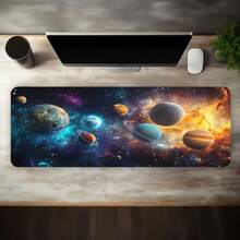 1 pieza Alfombrilla de ratón grande para juegos, diseñada con coloridos patrones de galaxia, planeta y nebulosa. Esta alfombrilla de ratón con base de goma antideslizante y lavable es un accesorio grande para el escritorio de la oficina y la configuración de la computadora. Es una alfombrilla de ratón para juegos duradera y resistente a las manchas, un regalo ideal para los jugadores y un acento elegante para cualquier oficina o espacio de estudio. Accesorios de escritorio Accesorios de escritorio Suministros de oficina Decoración de escritorio Alfombrilla de escritorio Alfombrilla de ratón Mesa de estudio Alfombrilla de ratón para escritorio Decoración de escritorio - A - Ver 3