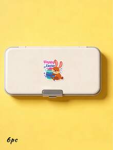 6/12/24pc Customized Easter Stickers(6 Style), Personalized Text Easter Stickers,Cute Egg Bunny Easter Label Stickers, Easter Stickers,Easter Party Stickers, Happy Easter Sticker,Stickers Customizable - Multicolor - View 15