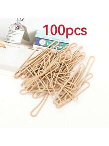 50/100/300 piezas Bandas elásticas resistentes al calor alto, elásticas y duraderas, aptas para suministros de laboratorio y oficina - Rectángulo - Ver 6