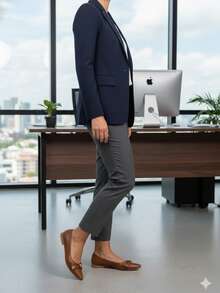 Sapatilha Bico Fino Caramelo com Laço e Detalhe Dourado - Caramelo - Visão 1