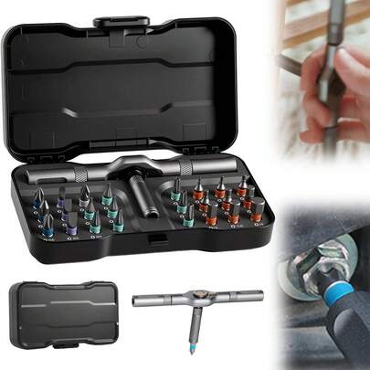 24-In-1 Magnetic Screwdriver Set | Portable DIY Repair Toolkit For Home & Electronics