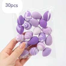 10/30/50/100pcs Ultimate Versatile Mini Makeup Sponges, Full Face Makeup Blending Cosmetic Sponges, Suitable For Foundation, Powder, Concealer, Blush, Soft And Easy To Apply, Ideal Makeup Tools - Multicolor - View 10