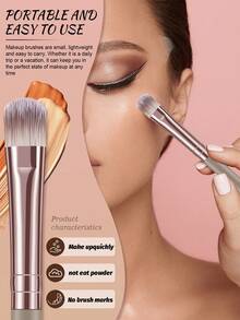 8 Soft Makeup Brushes, Including Contour Brushes, Nose Contour Brushes, Eyeshadow Brushes, Eyebrow Brushes, Lip Brushes, And Detail Brushes-Ideal For Beginners, Professional Makeup Application, And Novice Beauty Practice. - Multicolor - View 6