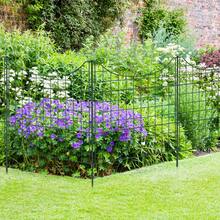 Pond Fence, Garden Fence, Interlocking Metal Fence, Complete Set, Outdoor Enclosure, Round Enclosure, Rabbit Enclosure, Pond Fence, Including Fence Elements And Fixing Rods (Top Arch/Bottom Arch) - Arche Inférieure, 10 PCS - View 6