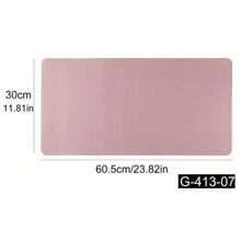 Soft Pink Manicure Desk Mat, Waterproof PU Leather, Salon Desk Pad, Foldable Manicure Armrest Pad, Suitable For Nail Technicians Salon And Home Use - Dusty Pink - View 8